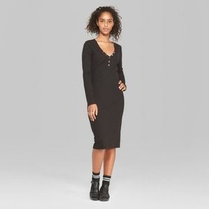 Wild fable Henley midi dress medium